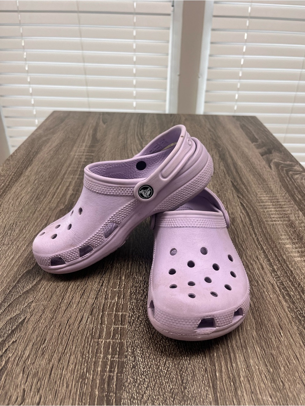 CROCS Kids Light Purple Slip-On Clogs with Heel Strap